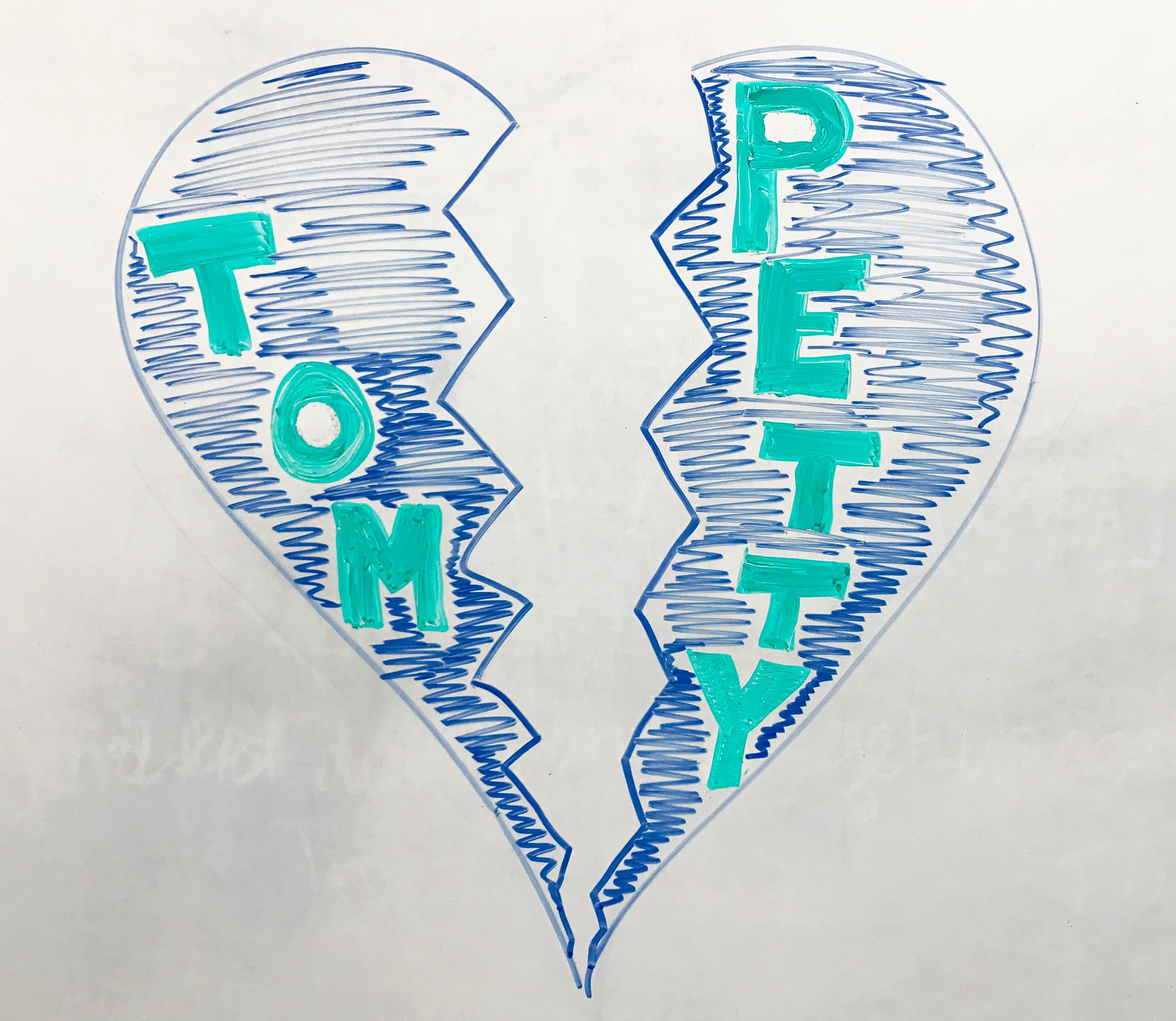 IMG_6527 Tom Petty Heartbreak Drawing - by Nick Fosman