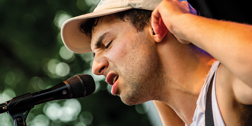 bleachers Jack Antonoff of Bleachers at WERS' Wicked Good Festival. By Lukas Markou