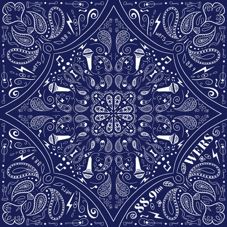 WERS bandana design WERS bandana design